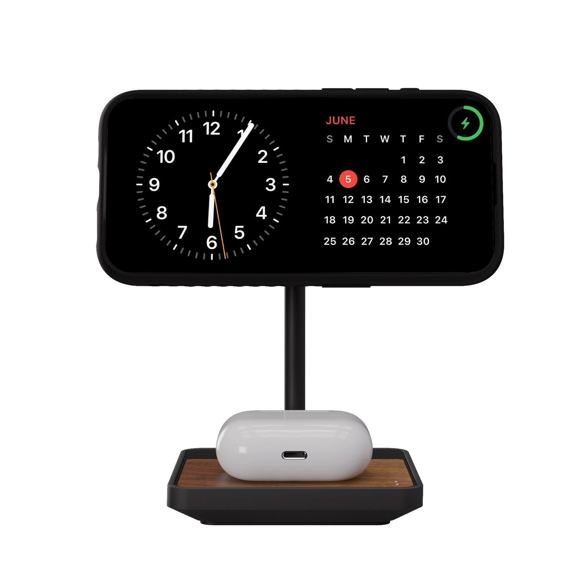 Wireless Charging Stand - Walnut
