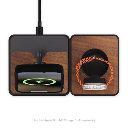 Wireless Charging Stand - Walnut