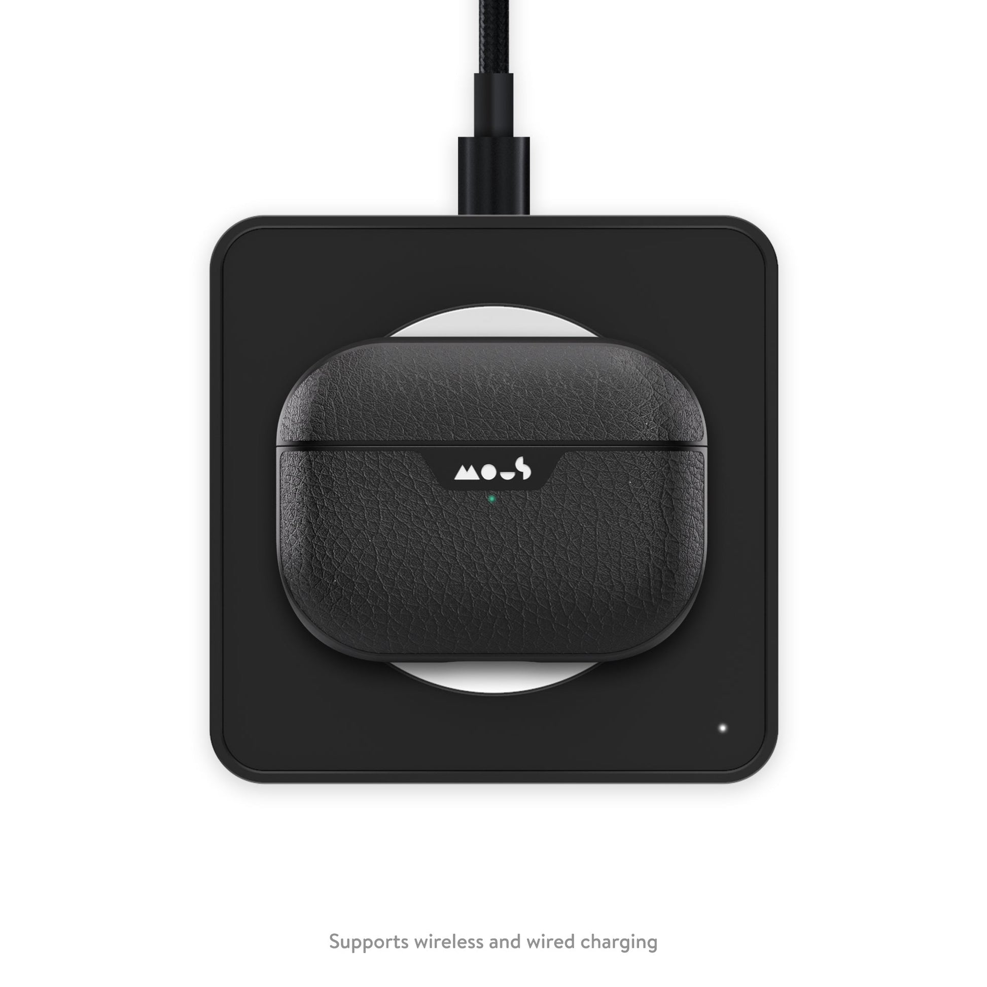 Black Leather AirPods Pro Case