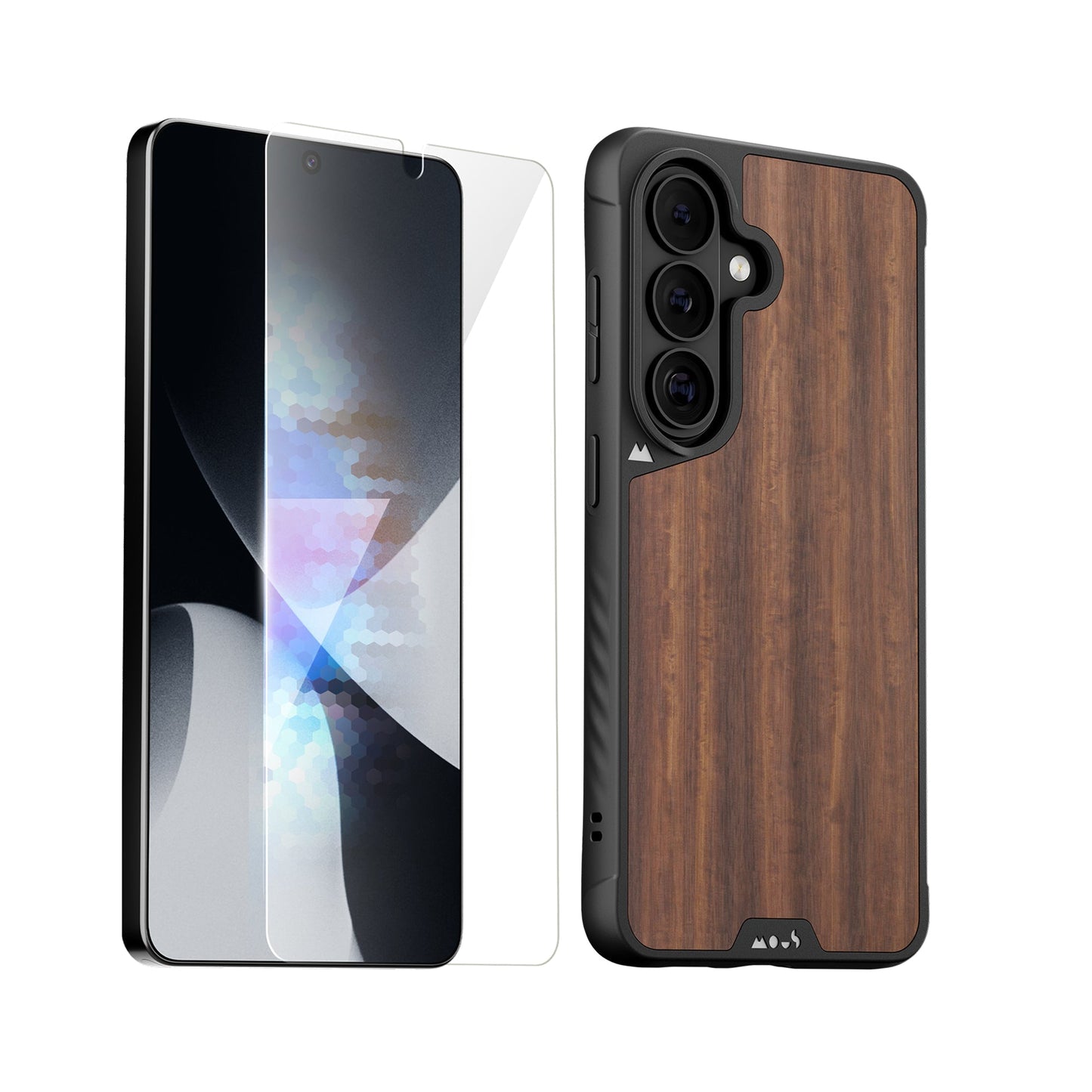 Walnut Protective Case and Screen Protector - Samsung Essentials Kit