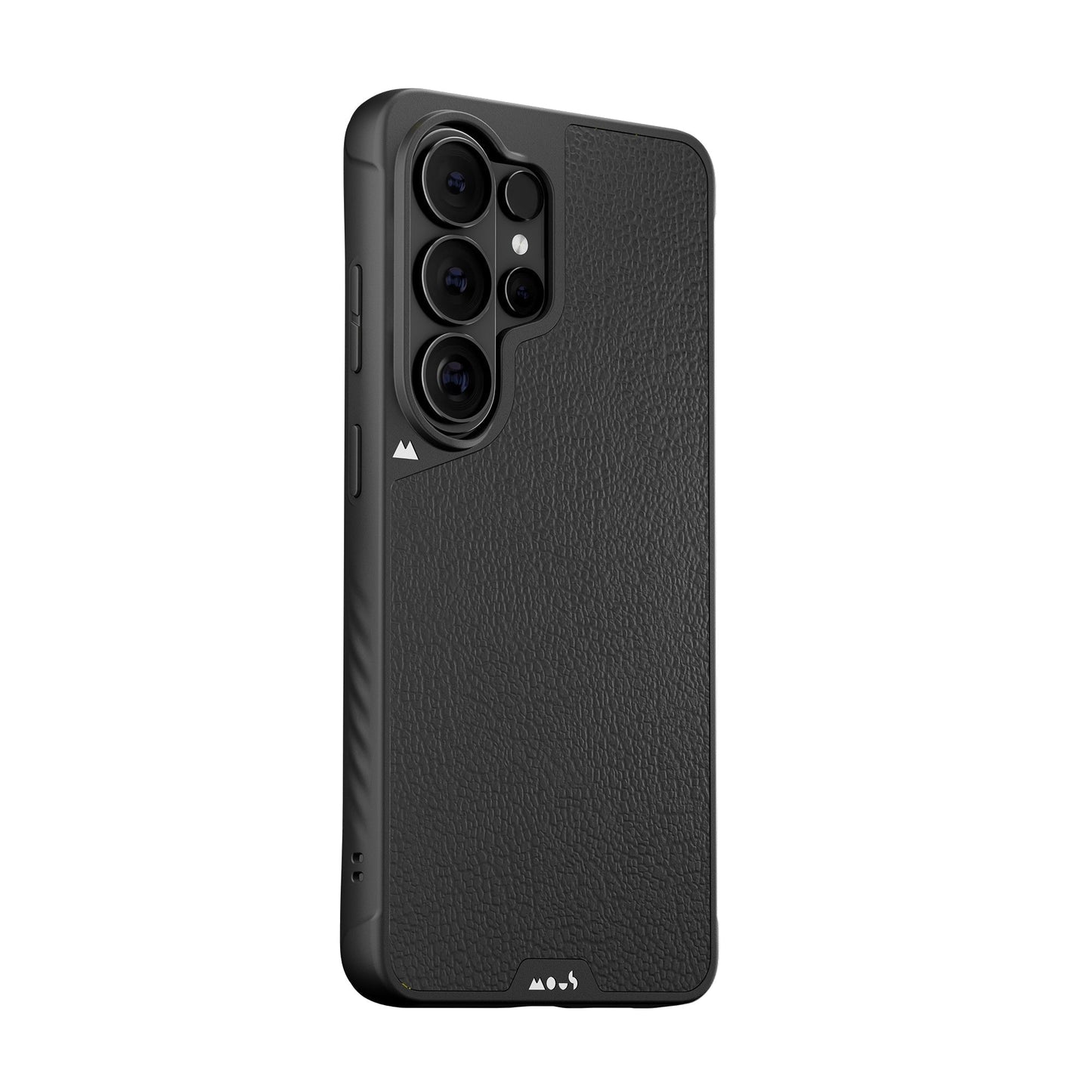 Black Leather Protective Phone Case - Limitless