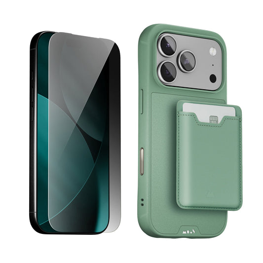 Sage Protective Case, Screen Protector and Card Wallet - Apple Starter Kit