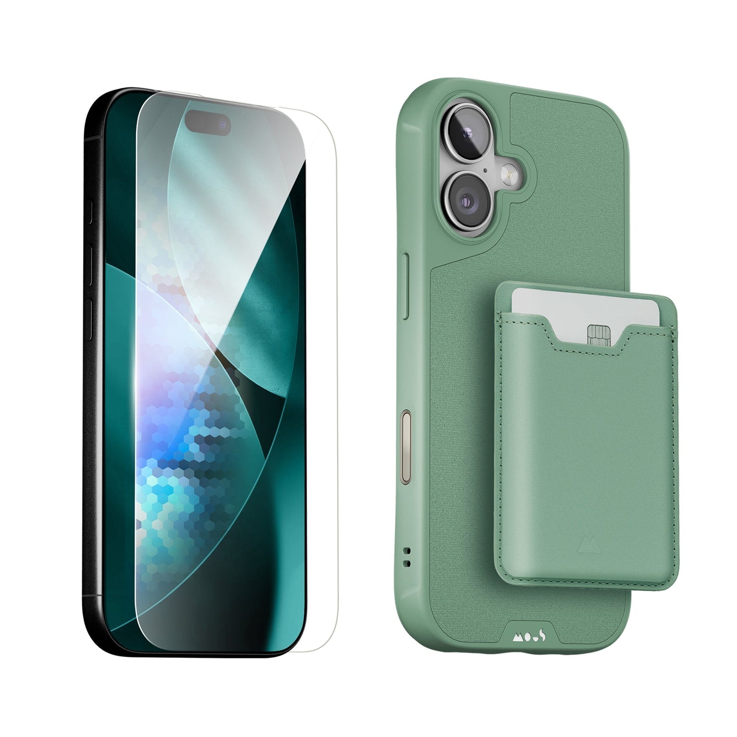 Sage Protective Case, Screen Protector and Card Wallet - Apple Starter Kit